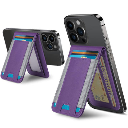 Magsafe Wallet, for Iphone 16/15/14 Pro Max/14 Pro/14/14 Plus/13/12 Promax Series, 9 Cards Holder, Vegan Leather, Electronics Accessories Cellphone Smartphone Black Metallic