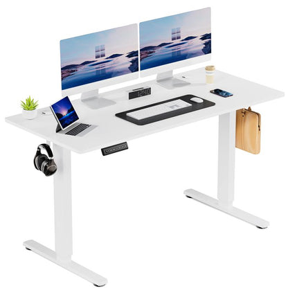 Standing Desk, Electric Standing Desk Adjustable Height, Ergonomic Adjustable Desk with Memory Preset, Computer Desk Stand up Desk with T-Shaped Bracket Suitable for Home Office