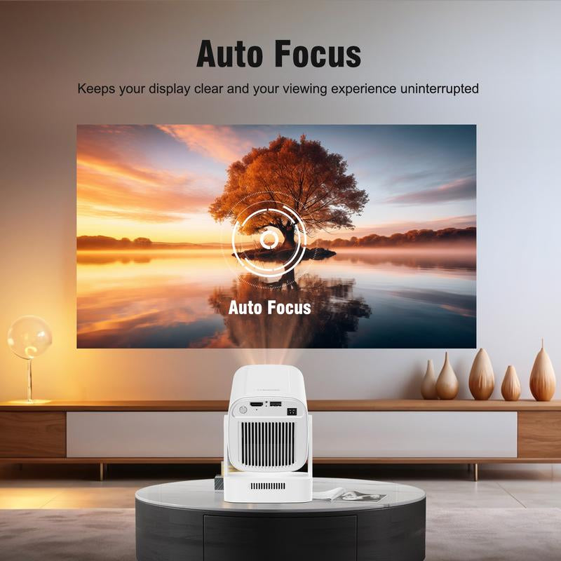[US Warehouse] Magcubic 4K Smart HY310 Portable Projector Native 1080P Auto Focus 330ANSI Android 11 BT5.4 WIFI6 Airmouse Built-In Speaker Allwinner H713 180° Flexible Rotating 60Hz Reflash Home Cinema Mini Projector 130"Screen Audio