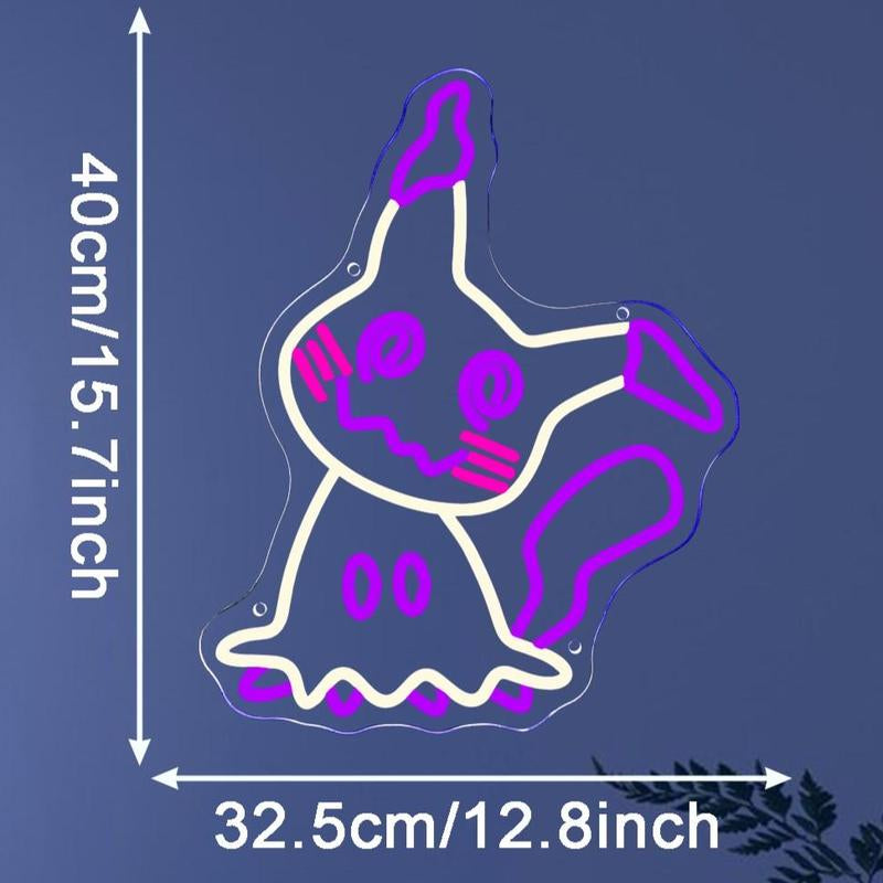 Bulbasaur Neon Signs for Wall Decor, USB Powered for Bedroom Bar Store Birthday Party Man Cave Christmas Supply Gifts