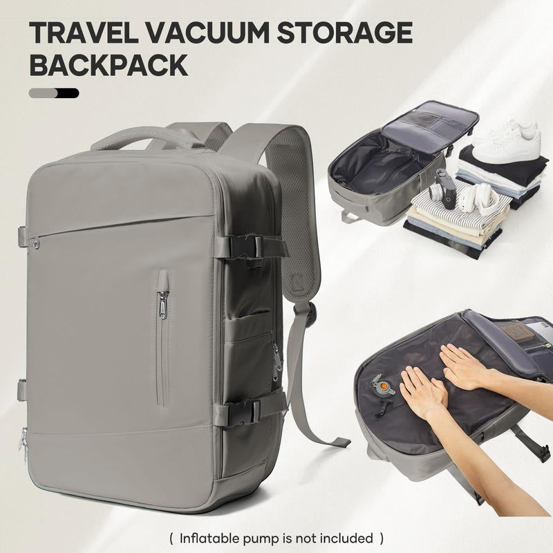 Vacuum Compression Backpack Carry on Travel Backpack for Women Men Airport Backpack Airplane Laptop Backpack Vacuum Travel Bag