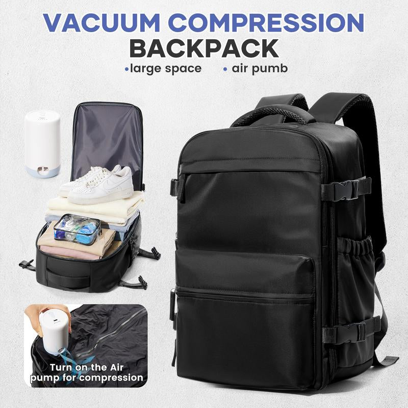 Vacuum Compression Backpack Carry on Travel Backpack for Women Men Airport Backpack Airplane Laptop Backpack Vacuum Travel Bag