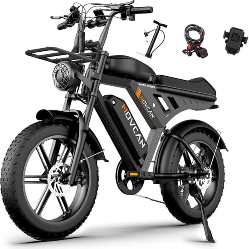 V30MAX/V30 Electric Bike for Adults 1500W/1000W Motor 20" Fat Tire Ebike, 32MPH/28MPH 120/70 Miles,48V 31.2/15.6 AH Dual Battery Hydraulic Disc Brake Electric Motorcycle Bike Full Suspension