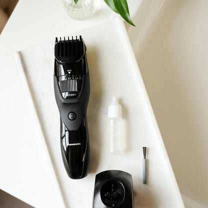 Beard & Hair Trimmer, 19 Length Settings with Adjustable Trim Dial and Comb Attachment, Comfort Grip, Showerproof Design