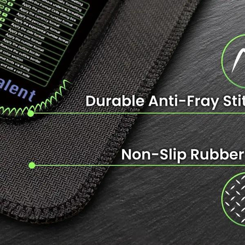 Excel Cheat Sheet Desk Mat, Large 31.5"X11.8" Excel Keyboard Shortcut Mouse Pad, XL Extended Office PC Gaming Mat/Non-Slip Employee Appreciation Gifts