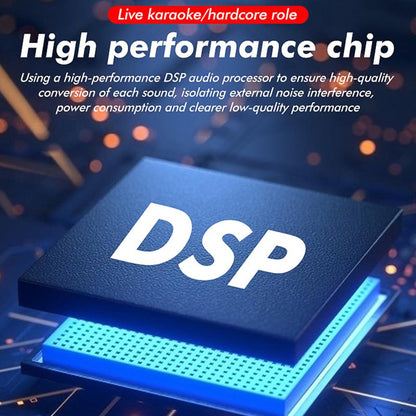 Portable Dj20 Live Sound Card + K20 48V Condenser Microphone Kit Kit Studio Mixer Live Broadcast 16 Sound Effects Recording Mixer