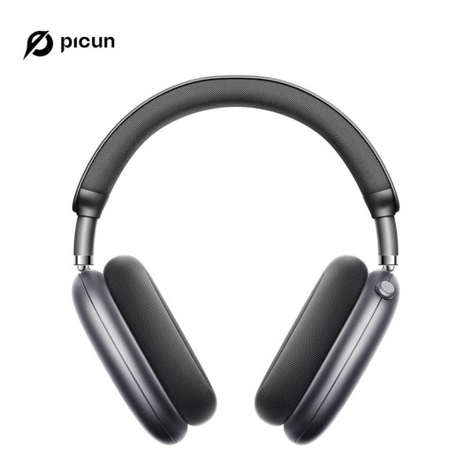 Picun F8 Pro Wireless Headphones - 52Db Noise Cancellation, 5 Smart ENC Mics, Detachable Fabric Ear Cushions, 140 Hour Long Battery Life, Premium Audio Seamless Dual Device Connection for All-Day Use and Boosted Productivity Bluetooth