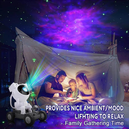 Astronaut Galaxy Projector with Bluetooth Speaker & White Noise | 360° Adjustable Starry Night Light with 17 Color Modes | Wireless Remote, Bedroom Night Light for Kids & Adults | Space-Themed Gift for Astronomy Lovers