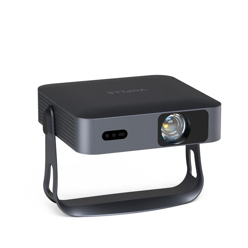 VOPLLS Portable Mini LCD Projector Native 1080P Gaming | Netflix Certified Outdoor Movie Projector with Dual Auto Focus & Keystone Correction | 3D Dolby Audio, Wifi 6 & Bluetooth 5.0 | 50% Zoom for Home Theater, Camping, (500 ANSI Lumen, HDMI/USB-C)