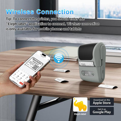 Mutipurpose Mini Label Maker Machine with Tape - Wireless Connection Thermal Label Printer Bluetooth Label Maker Machine, Mini Printer Sticker Maker for Home, Office, Organization, Small Business, Sticker Printer for Phones