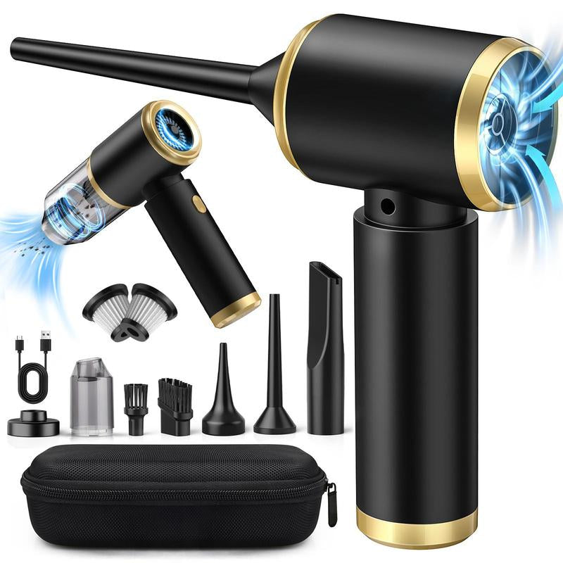4 in 1 Vacuum Cleaner - Vacuum & Blower - Handheld Wireless Vacuum Cleaner - Rechargeable USB - Mini Vacuum for Clean Car, Home - Ideal Gift
