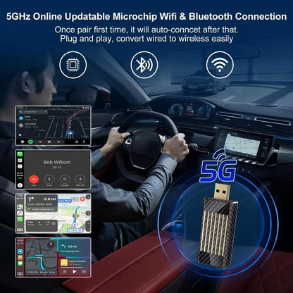 【Yurnlv】Mini Al Box -Streaming Netflix/Youtube/Tiktok/Google Play to Your Car! 3 in 1 Wireless Carplay and Android Auto Adapter Suitable for Factory Wired Carplay Cars