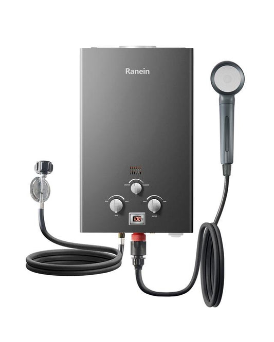 Ranein 8L Tankless Water Heater, Propane Gas, Outdoor up to 2.11 GPM, 48,000 BTU On-Demand Instant Hot Water Heater