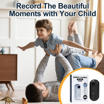 128GB 4K Thumb Action Camera, Thumb POV Portable Body Cam, Tiny Size, Hands Free, Mount Anywhere Magnetic Sport DV, Bike Cycling, Pet, Vlogging Water Proof Recording Handycam Automatic Phone Card, Thumb Action Camcorder